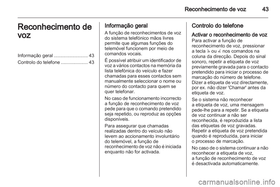 OPEL VIVARO 2011  Manual de Informação e Lazer (in Portugues) 