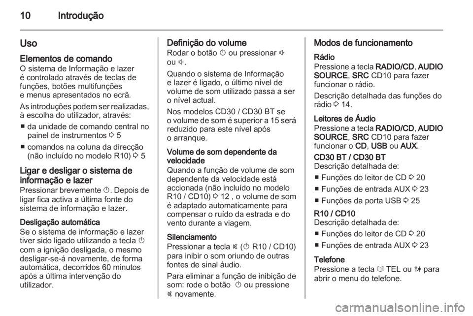OPEL MOVANO_B 2010.5  Manual de Informação e Lazer (in Portugues) 