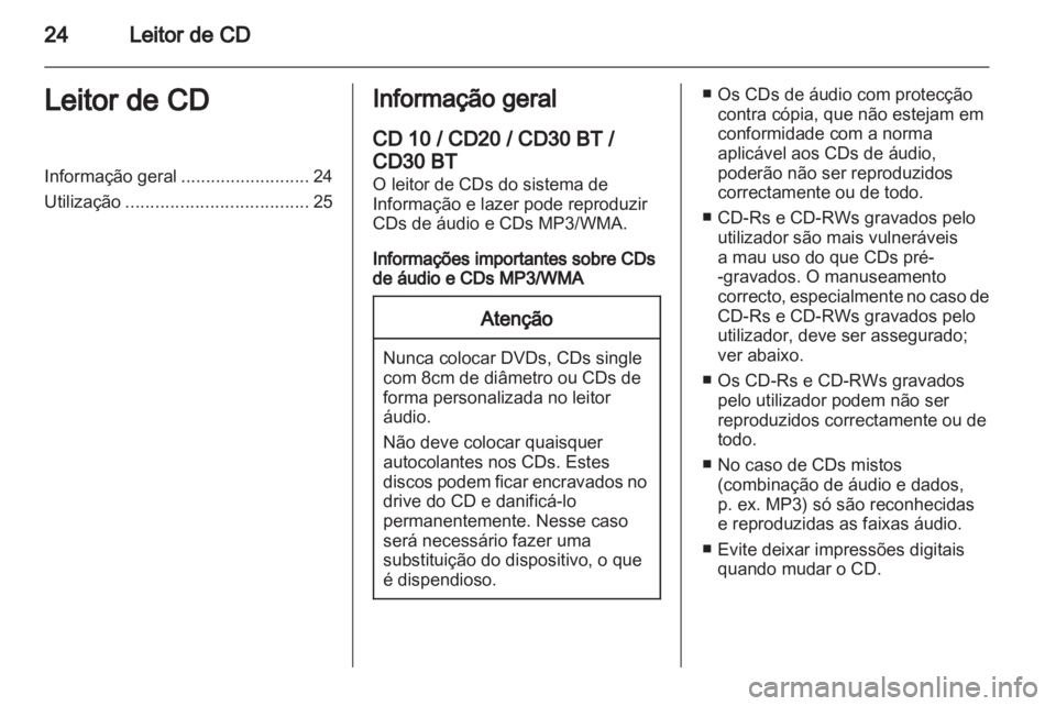 OPEL VIVARO 2011.5 Manual de Informação e Lazer (in Portugues) OPEL VIVARO 2011.5 Manual de Informação e Lazer (in Portugues)