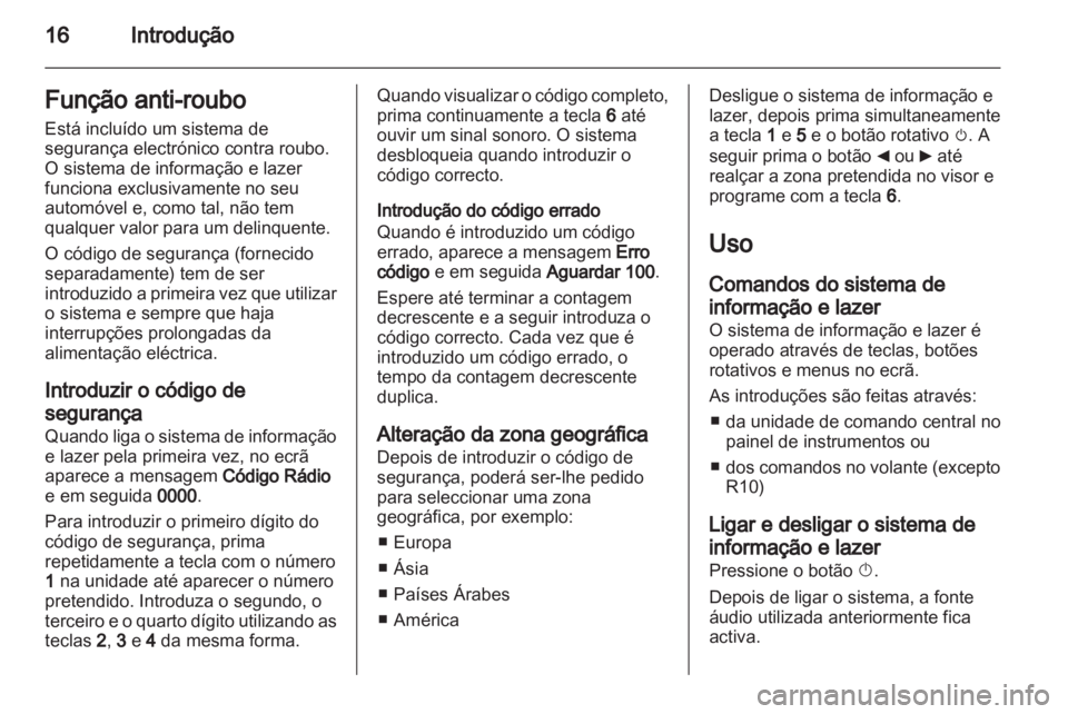 OPEL MOVANO_B 2012 Manual de Informação e Lazer (in Portugues) OPEL MOVANO_B 2012 Manual de Informação e Lazer (in Portugues)