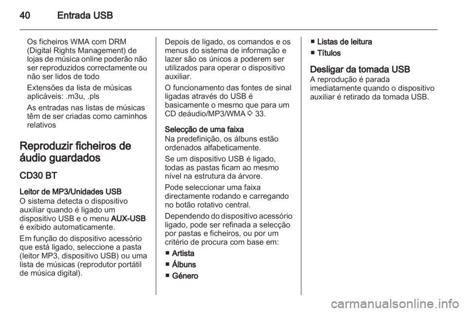 OPEL MOVANO_B 2012 Manual de Informação e Lazer (in Portugues) OPEL MOVANO_B 2012 Manual de Informação e Lazer (in Portugues)