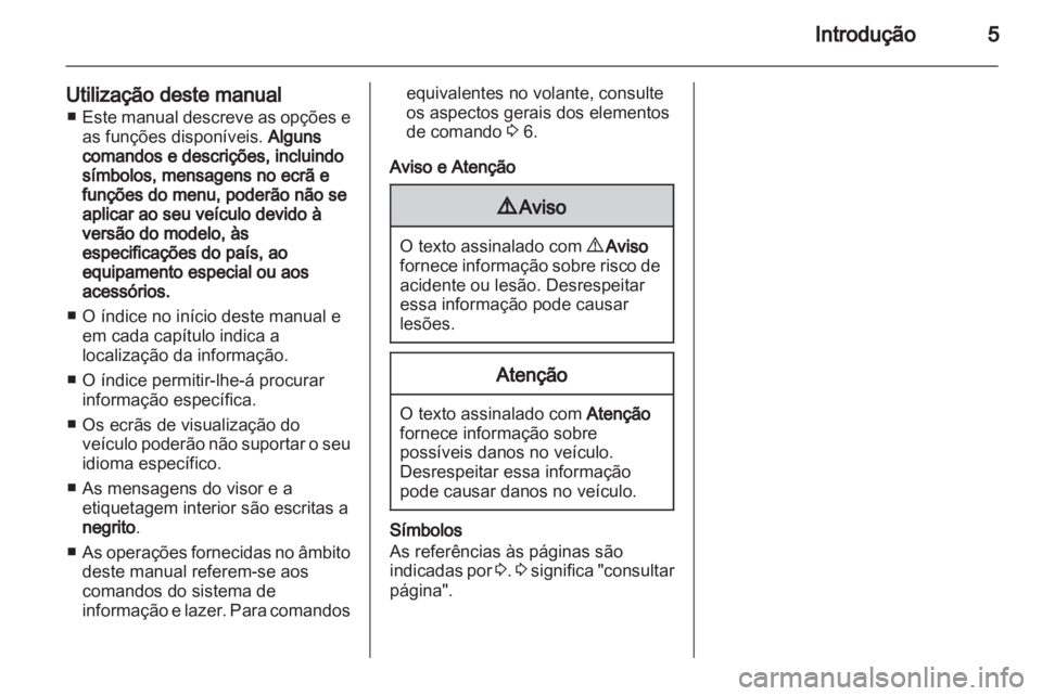 OPEL VIVARO 2012  Manual de Informação e Lazer (in Portugues) 