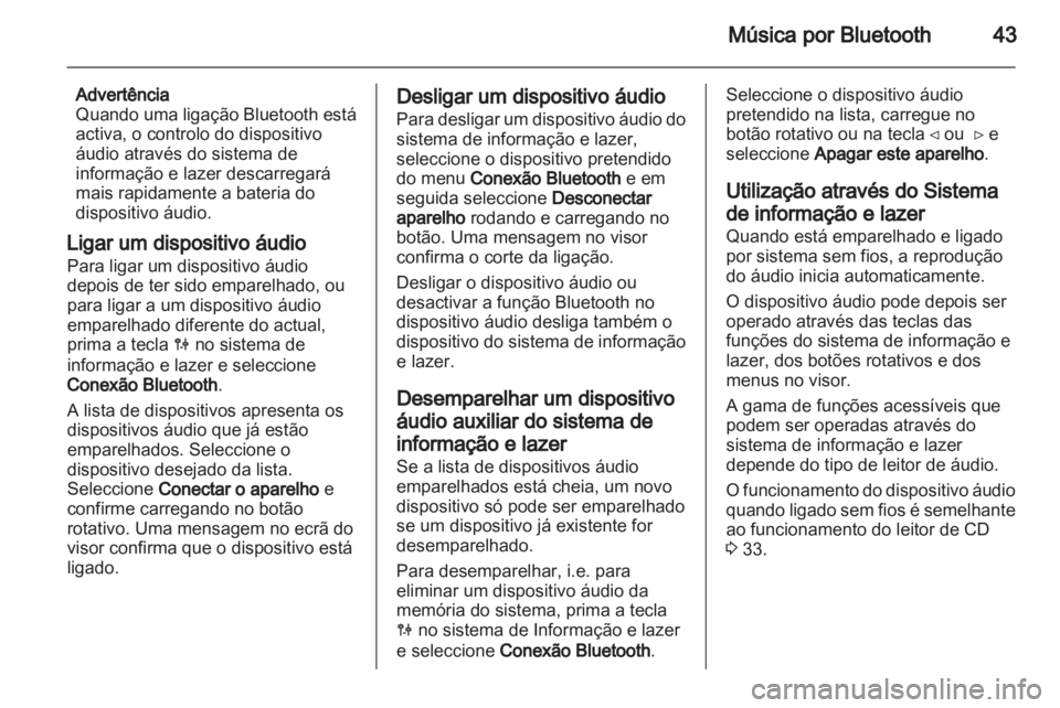 OPEL MOVANO_B 2012 Manual de Informação e Lazer (in Portugues) OPEL MOVANO_B 2012 Manual de Informação e Lazer (in Portugues)
