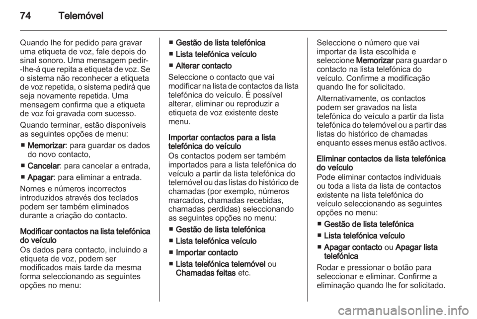 OPEL MOVANO_B 2012 Manual de Informação e Lazer (in Portugues) OPEL MOVANO_B 2012 Manual de Informação e Lazer (in Portugues)