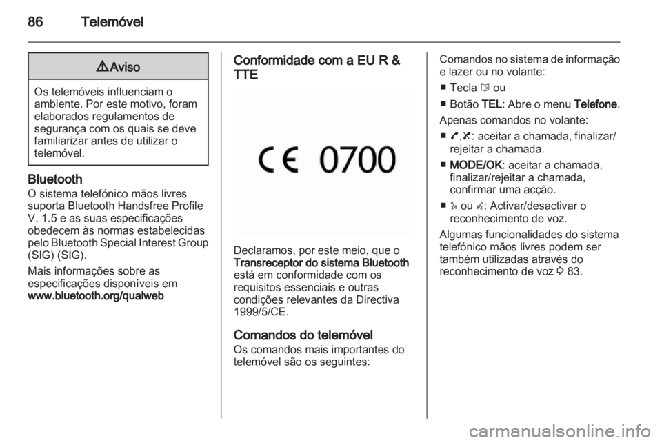 OPEL MOVANO_B 2012.5 Manual de Informação e Lazer (in Portugues) OPEL MOVANO_B 2012.5 Manual de Informação e Lazer (in Portugues)