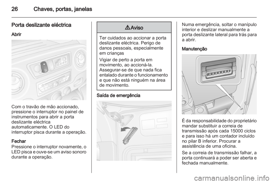 OPEL MOVANO_B 2012.5  Manual de Instruções (in Portugues) 