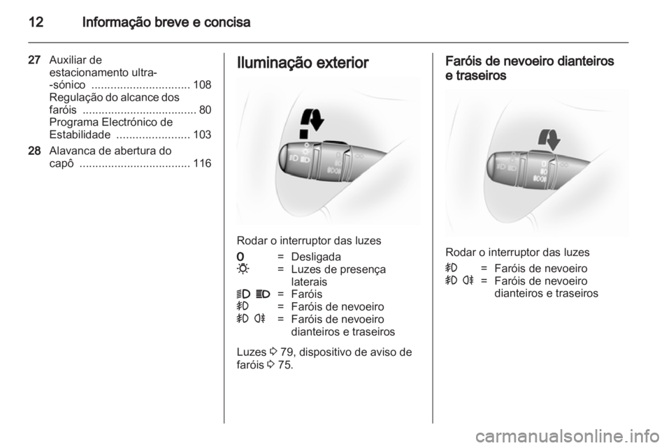 OPEL VIVARO 2011  Manual de Instruções (in Portugues) 
