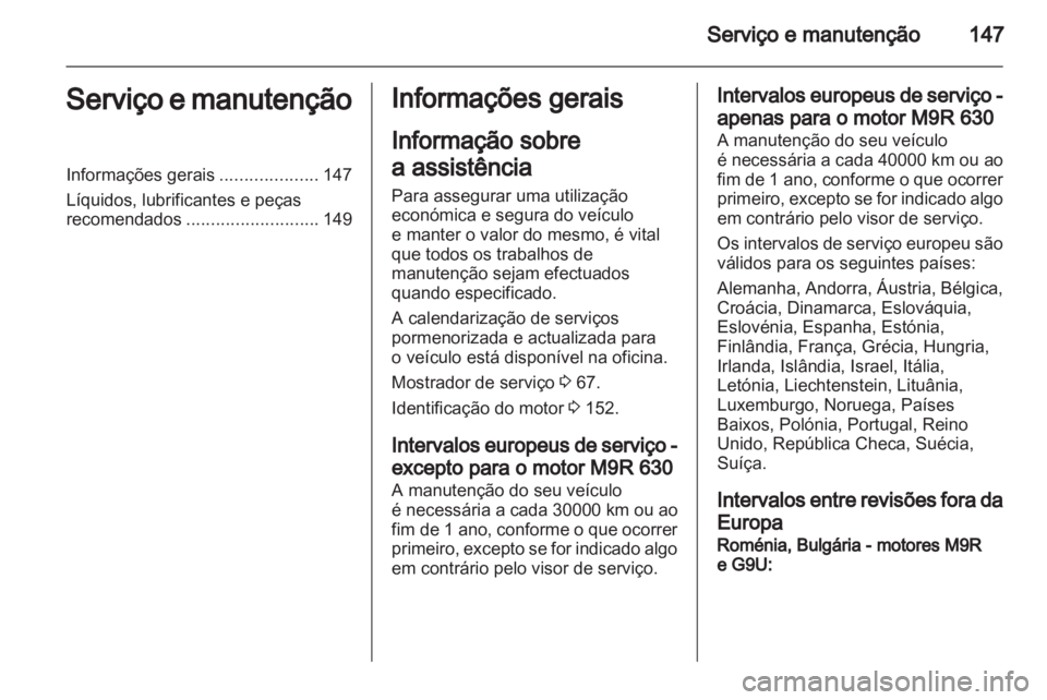 OPEL VIVARO 2011  Manual de Instruções (in Portugues) 