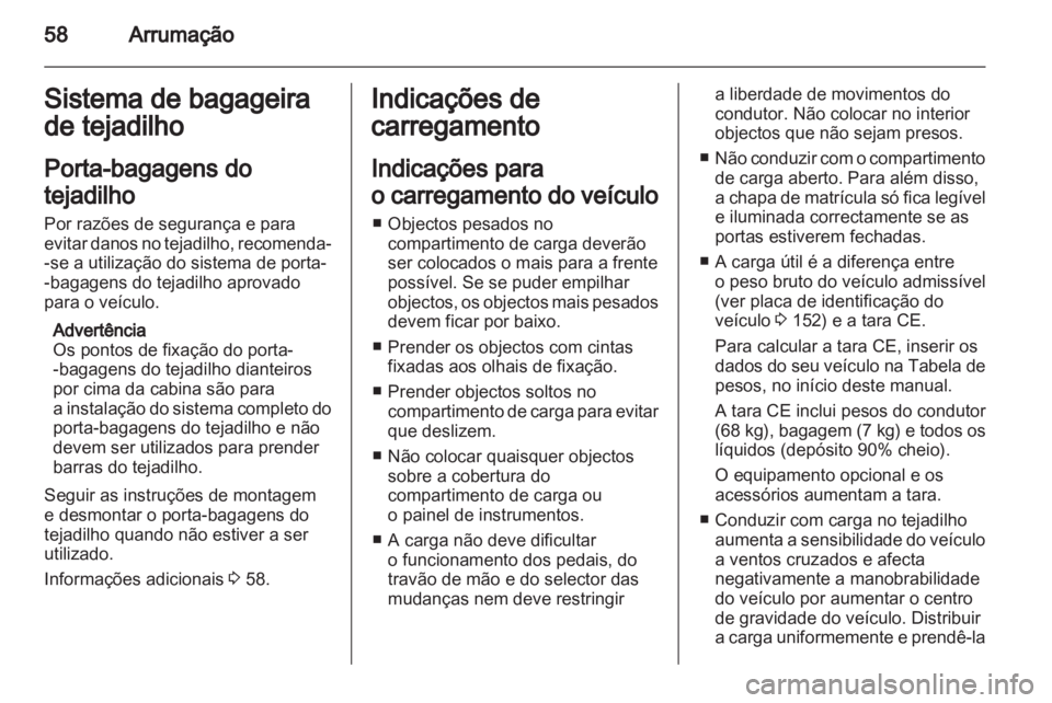 OPEL VIVARO 2011 Manual de Instruções (in Portugues) OPEL VIVARO 2011 Manual de Instruções (in Portugues)
