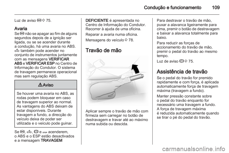 OPEL VIVARO 2012  Manual de Instruções (in Portugues) 