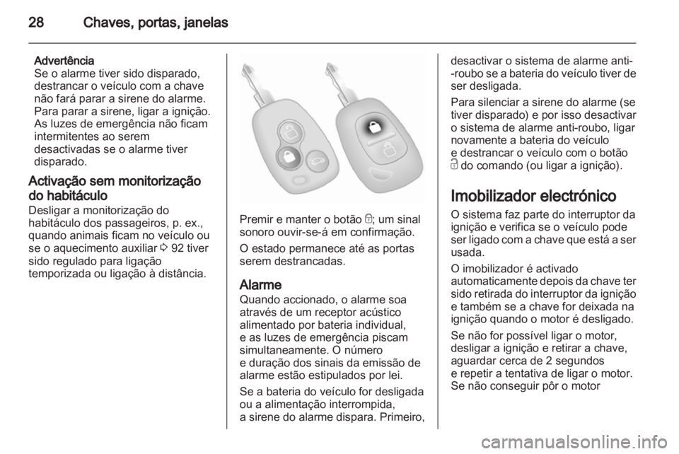 OPEL VIVARO 2012 Manual de Instruções (in Portugues) OPEL VIVARO 2012 Manual de Instruções (in Portugues)