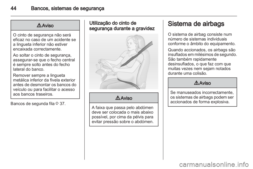 OPEL VIVARO 2012 Manual de Instruções (in Portugues) OPEL VIVARO 2012 Manual de Instruções (in Portugues)