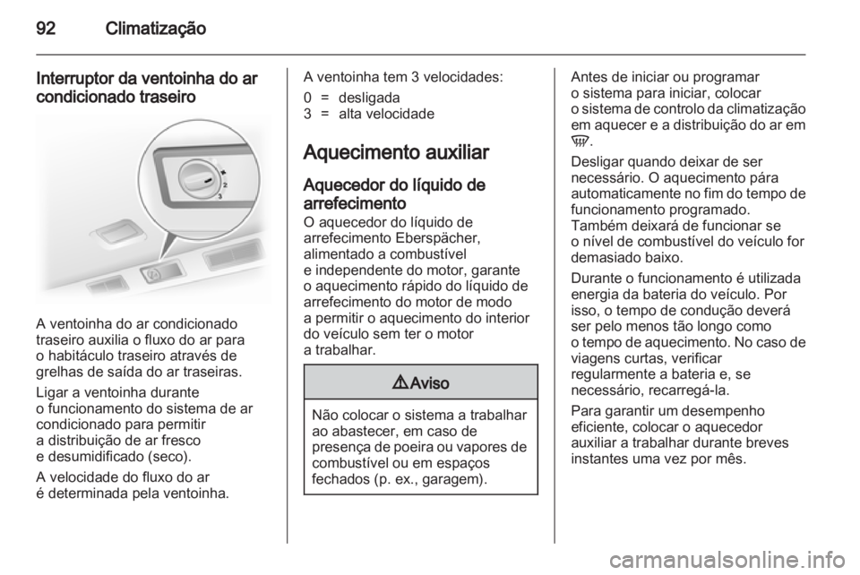 OPEL VIVARO 2012  Manual de Instruções (in Portugues) 