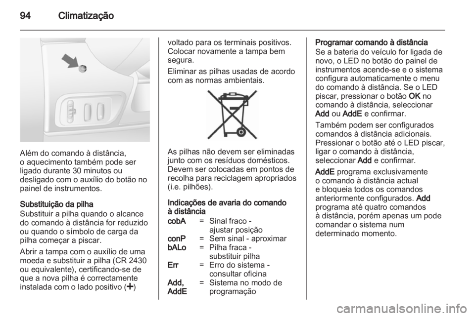 OPEL VIVARO 2012  Manual de Instruções (in Portugues) 