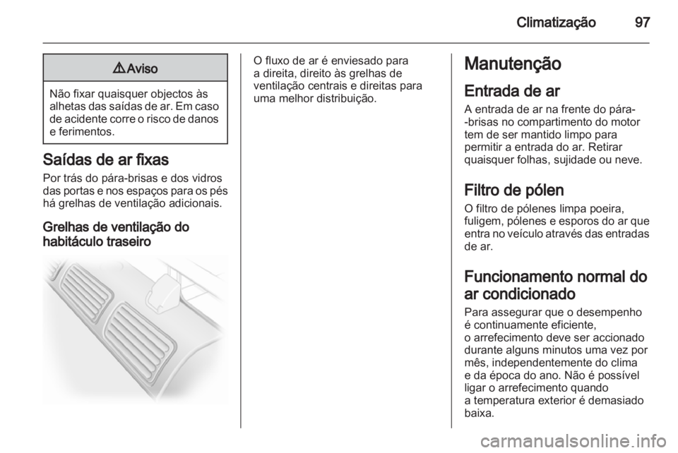 OPEL VIVARO 2012  Manual de Instruções (in Portugues) 