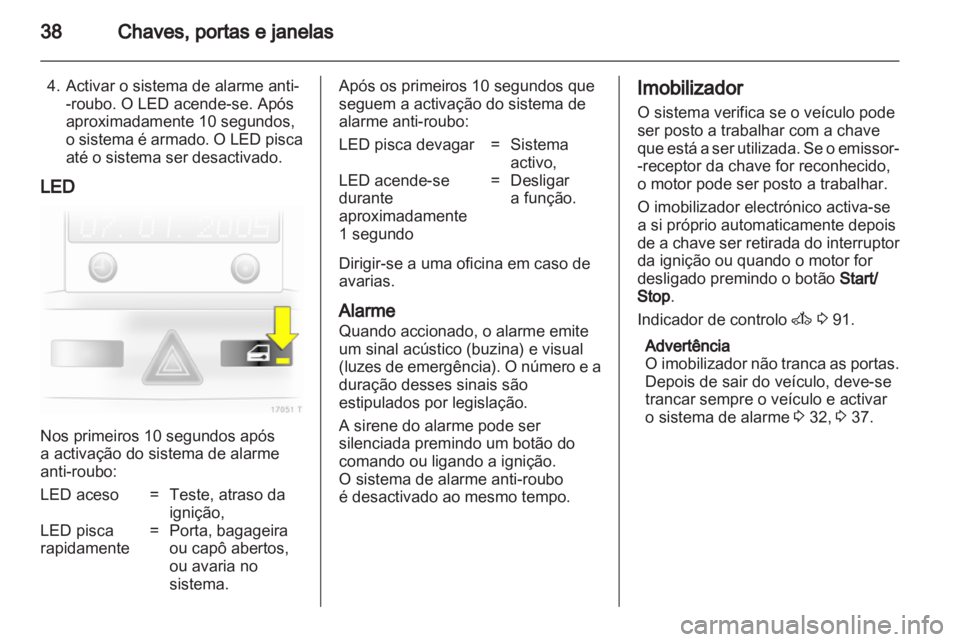 OPEL ZAFIRA 2010  Manual de Instruções (in Portugues) 