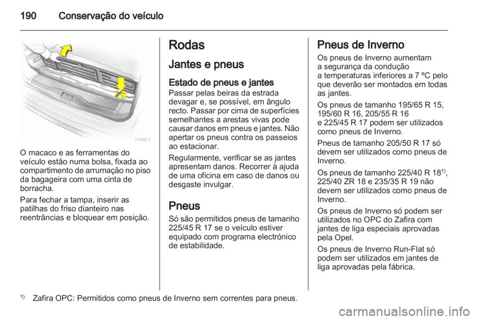 OPEL ZAFIRA 2011  Manual de Instruções (in Portugues) 
