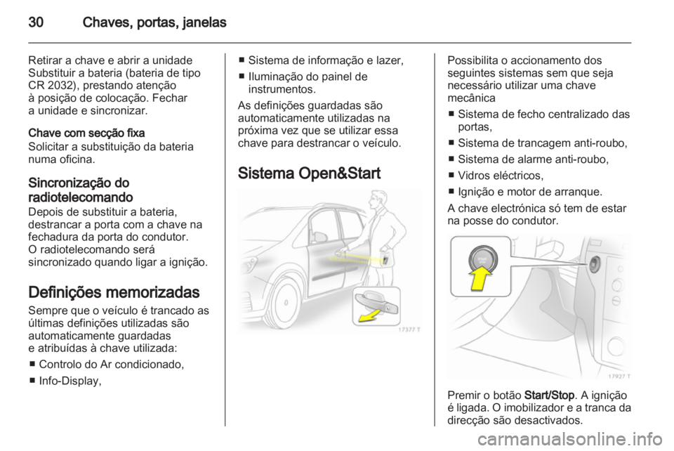 OPEL ZAFIRA 2011  Manual de Instruções (in Portugues) 