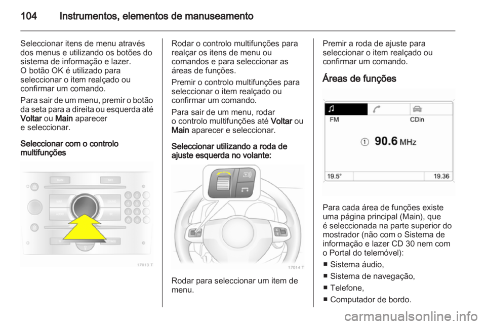 OPEL ZAFIRA 2012  Manual de Instruções (in Portugues) 
