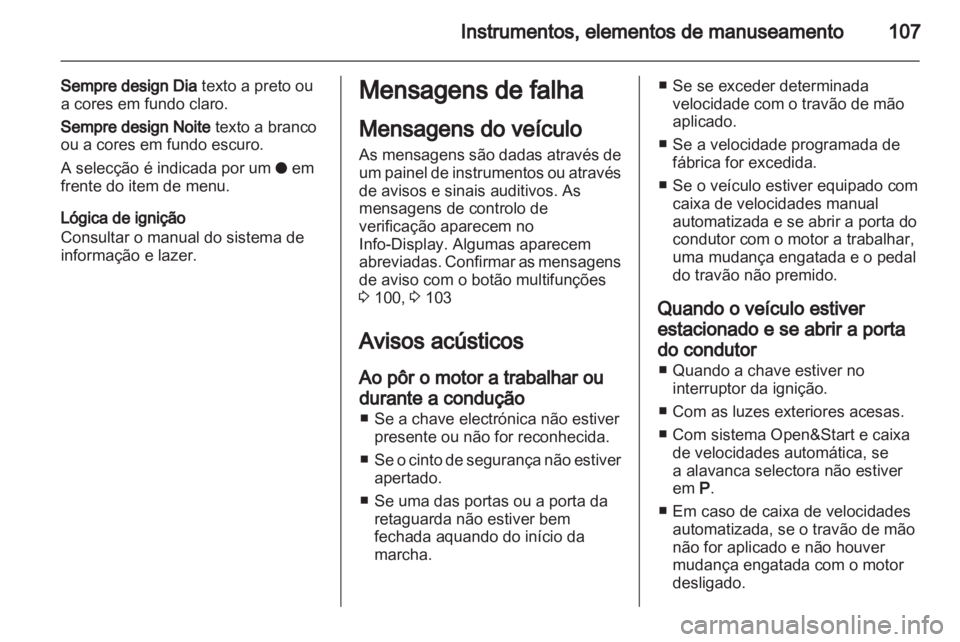OPEL ZAFIRA 2012  Manual de Instruções (in Portugues) 