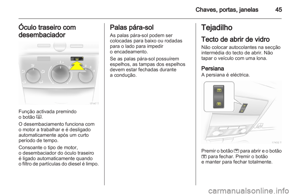 OPEL ZAFIRA 2012  Manual de Instruções (in Portugues) 