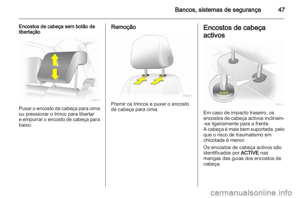 OPEL ZAFIRA 2012  Manual de Instruções (in Portugues) 