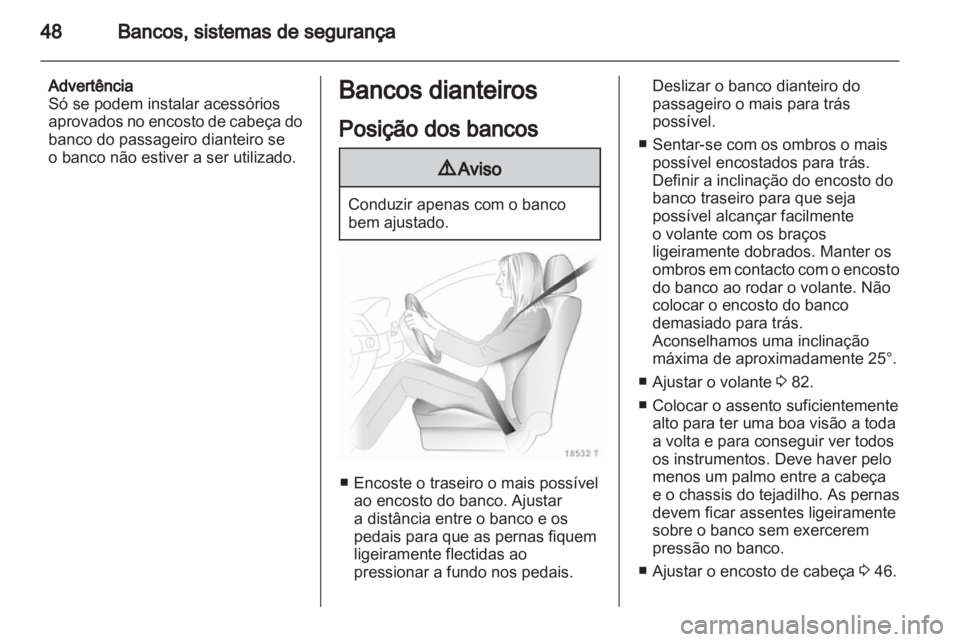 OPEL ZAFIRA 2012  Manual de Instruções (in Portugues) 