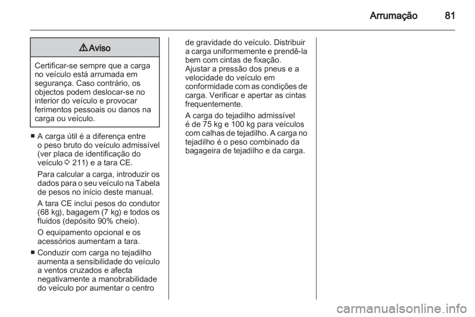 OPEL ZAFIRA 2012 Manual de Instruções (in Portugues) OPEL ZAFIRA 2012 Manual de Instruções (in Portugues)