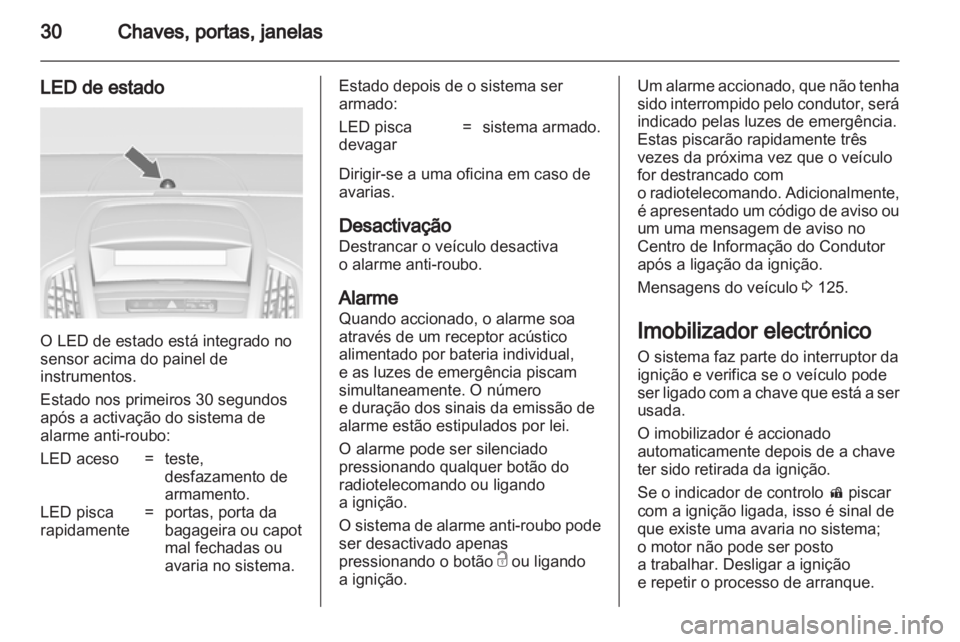 OPEL ZAFIRA TOURER 2012  Manual de Instruções (in Portugues) 