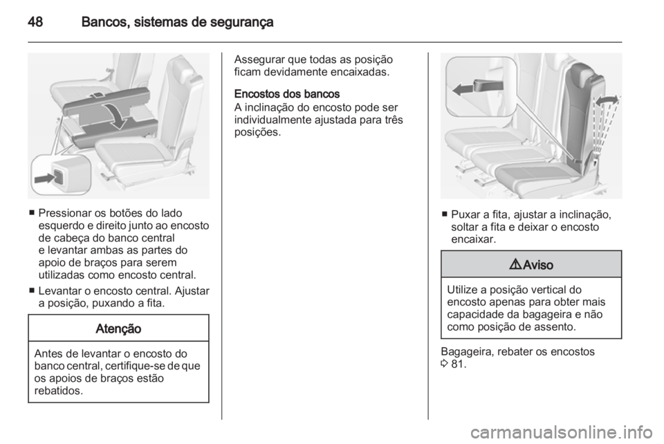 OPEL ZAFIRA TOURER 2012  Manual de Instruções (in Portugues) 