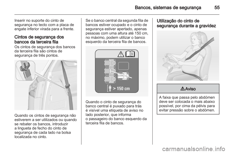 OPEL ZAFIRA TOURER 2012  Manual de Instruções (in Portugues) 