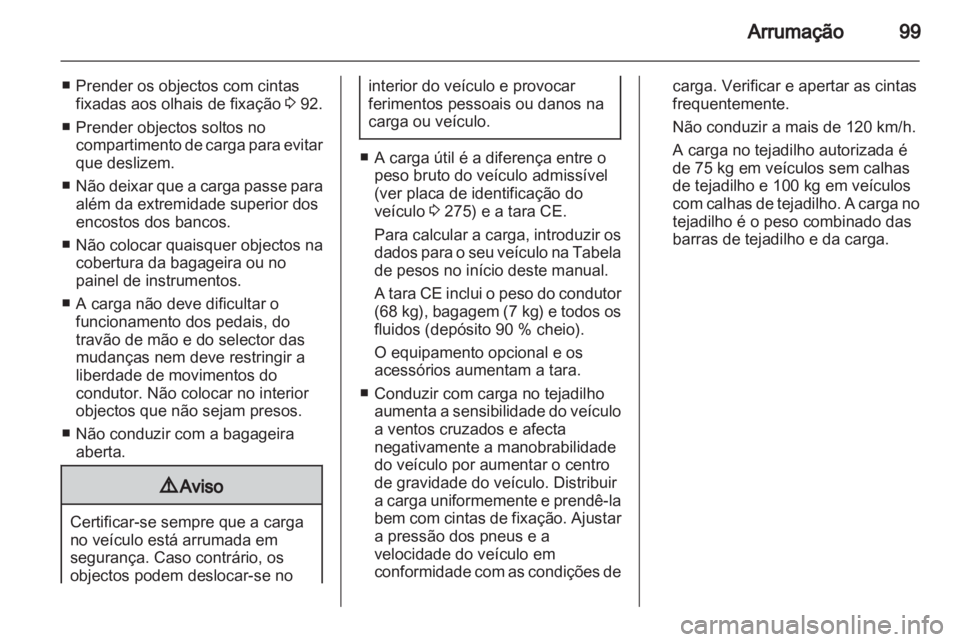 OPEL ZAFIRA TOURER 2012.5  Manual de Instruções (in Portugues) 