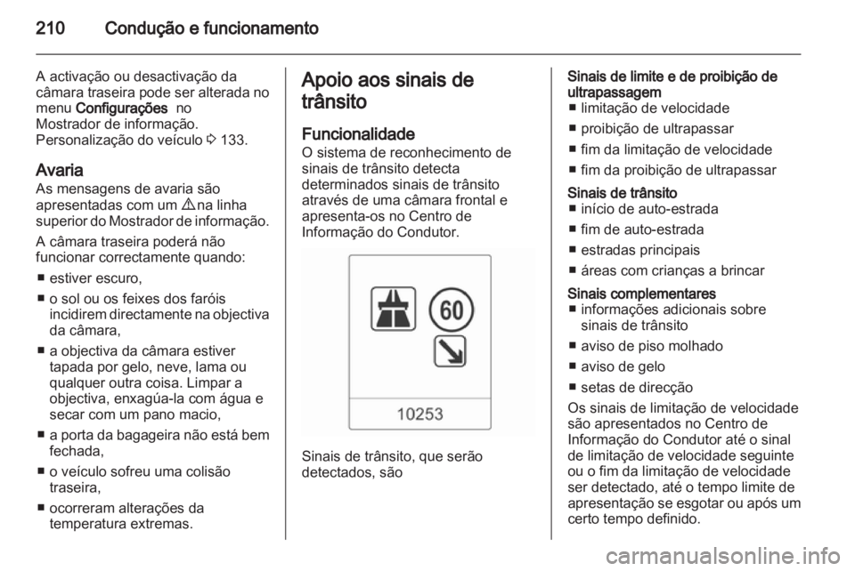 OPEL ZAFIRA TOURER 2012.5  Manual de Instruções (in Portugues) 