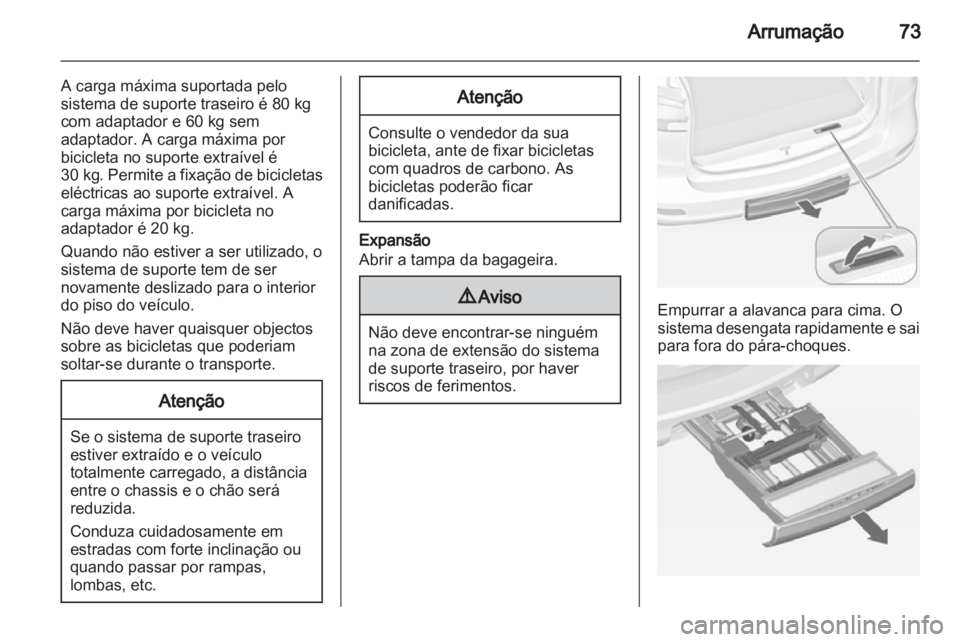 OPEL ZAFIRA TOURER 2012.5  Manual de Instruções (in Portugues) 
