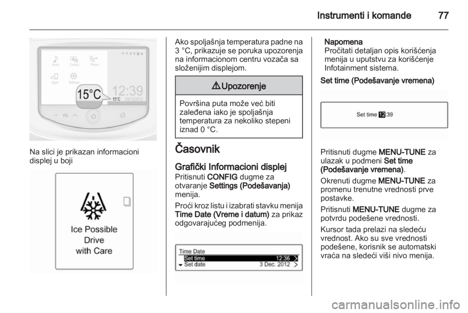 OPEL ADAM 2013.5  Uputstvo za upotrebu (in Serbian)  OPEL ADAM 2013.5  Uputstvo za upotrebu (in Serbian)