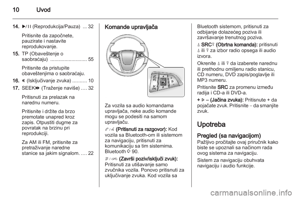 OPEL AMPERA 2013  Uputstvo za rukovanje Infotainment sistemom (in Serbian) 