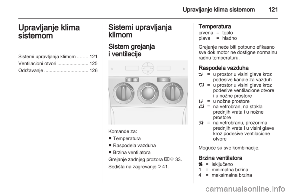 OPEL ANTARA 2011  Uputstvo za upotrebu (in Serbian) 
