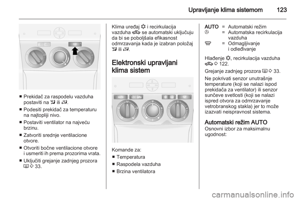 OPEL ANTARA 2011  Uputstvo za upotrebu (in Serbian) 