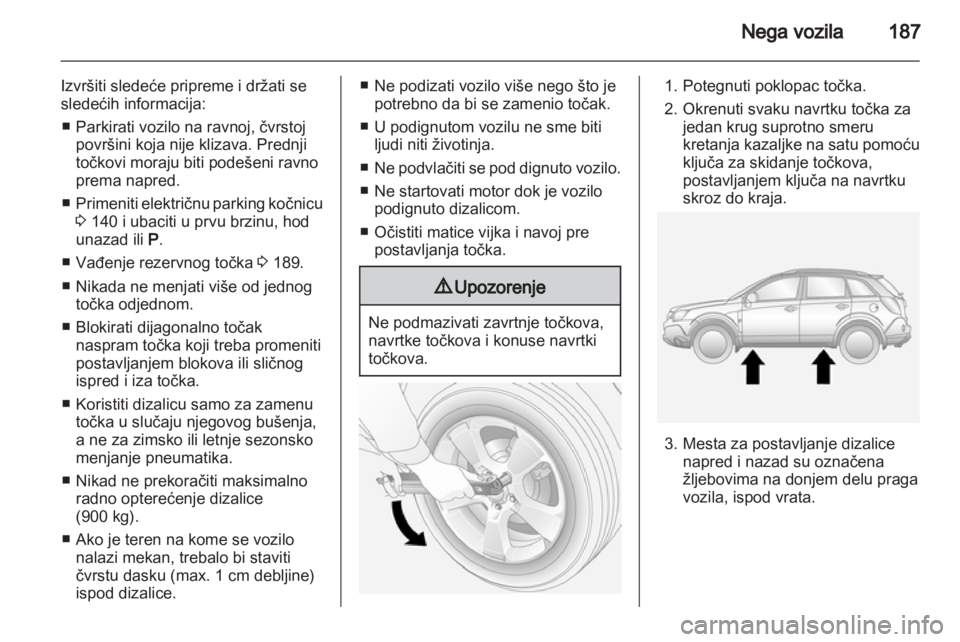 OPEL ANTARA 2011  Uputstvo za upotrebu (in Serbian) 