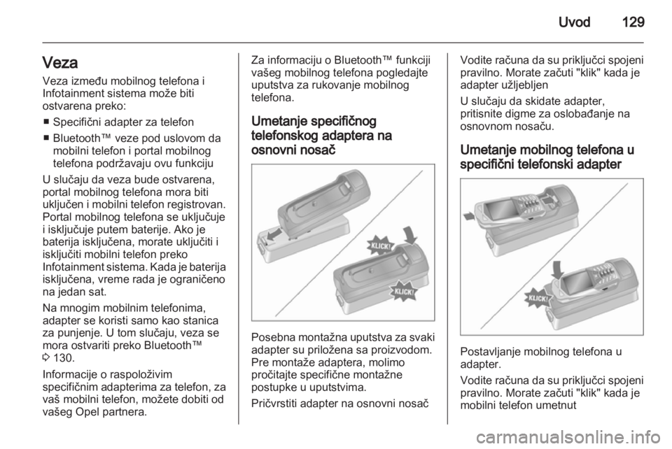 OPEL ANTARA 2012  Uputstvo za rukovanje Infotainment sistemom (in Serbian) 
