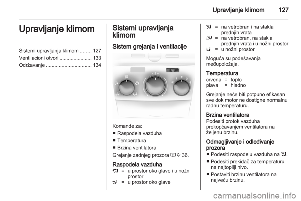 OPEL ASTRA H 2010.5  Uputstvo za upotrebu (in Serbian) 