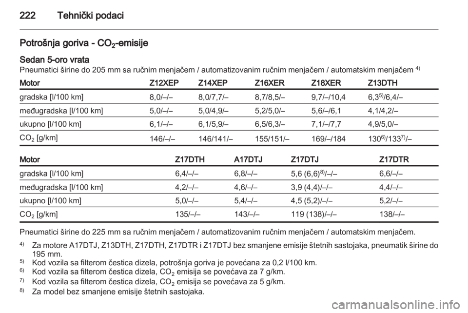 OPEL ASTRA H 2010.5  Uputstvo za upotrebu (in Serbian) 