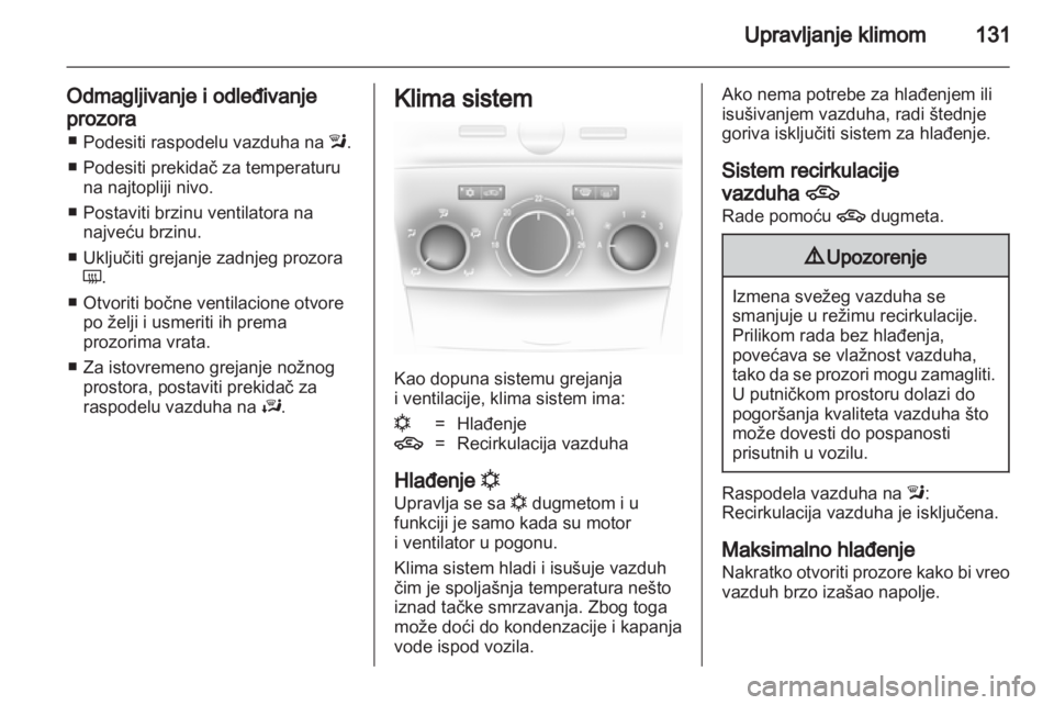 OPEL ASTRA H 2011  Uputstvo za upotrebu (in Serbian) 