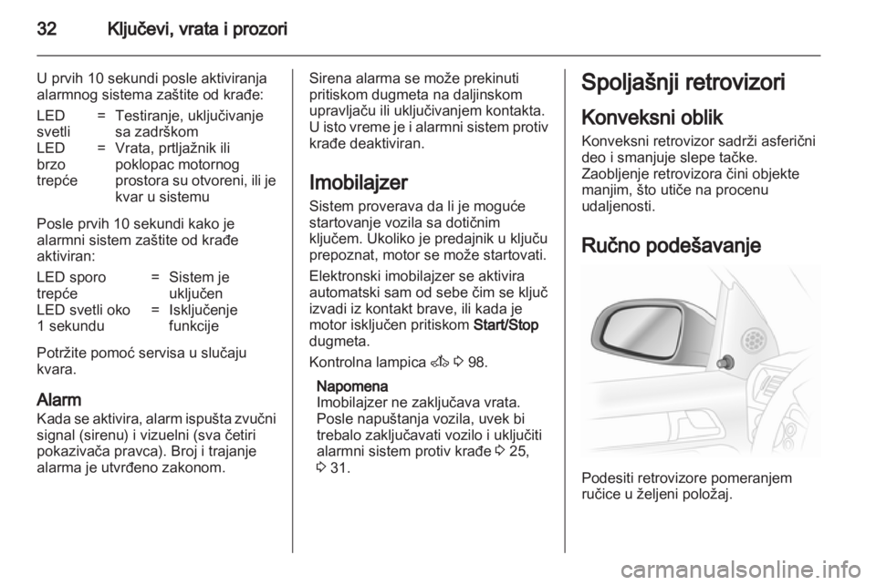 OPEL ASTRA H 2013 Uputstvo za upotrebu (in Serbian) OPEL ASTRA H 2013 Uputstvo za upotrebu (in Serbian)