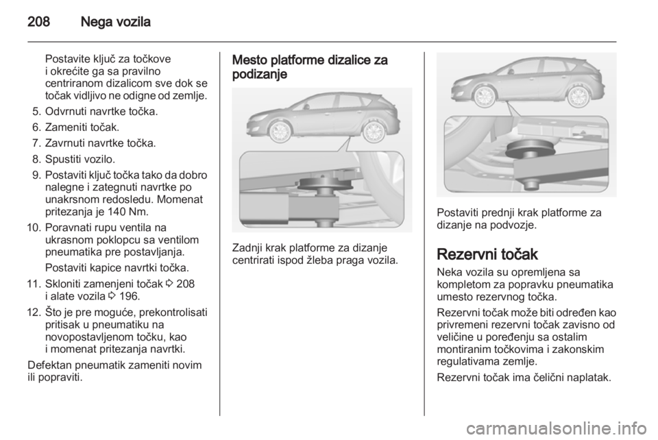 OPEL ASTRA J 2011.5 Uputstvo za upotrebu (in Serbian) OPEL ASTRA J 2011.5 Uputstvo za upotrebu (in Serbian)