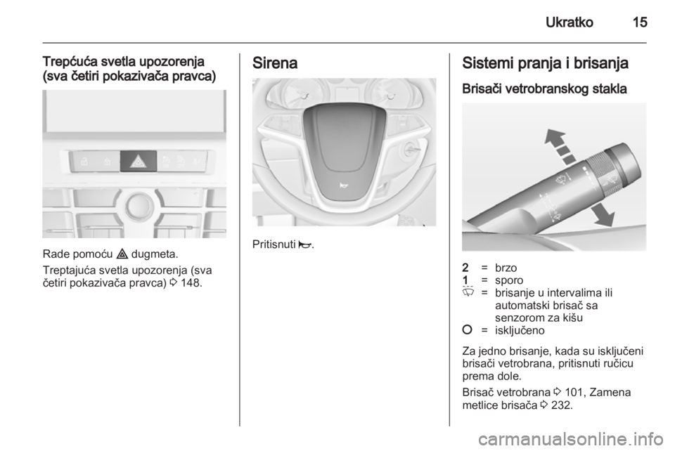 OPEL ASTRA J 2013  Uputstvo za upotrebu (in Serbian) 