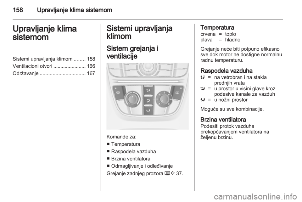 OPEL ASTRA J 2013.5  Uputstvo za upotrebu (in Serbian) 