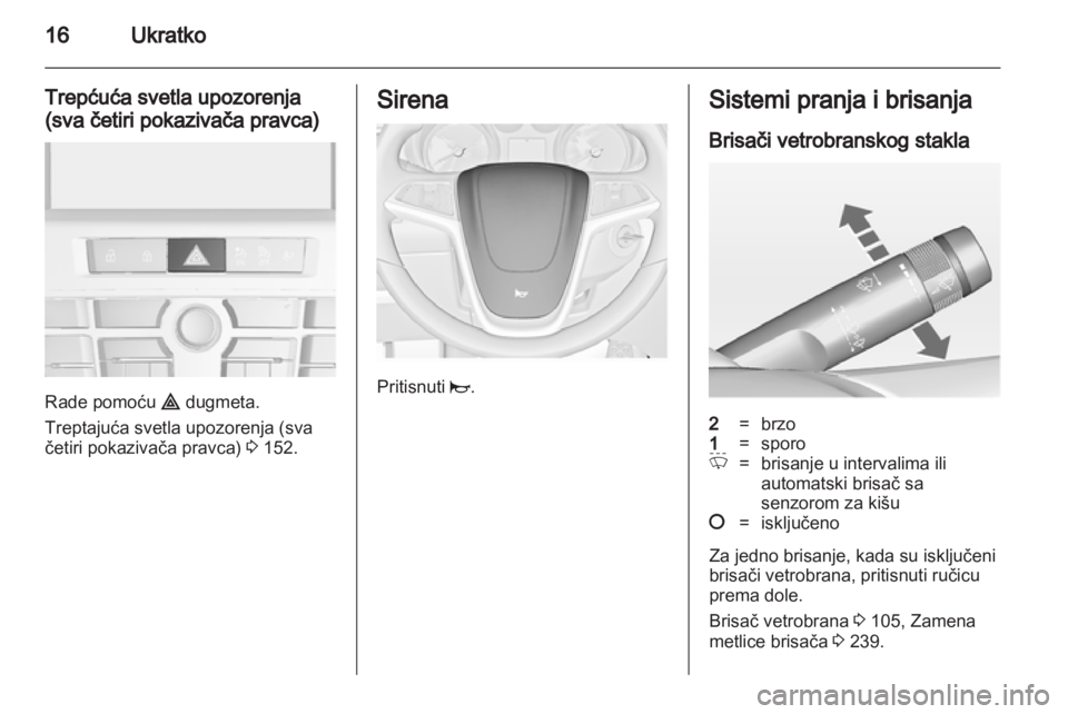 OPEL ASTRA J 2013.5  Uputstvo za upotrebu (in Serbian) 
