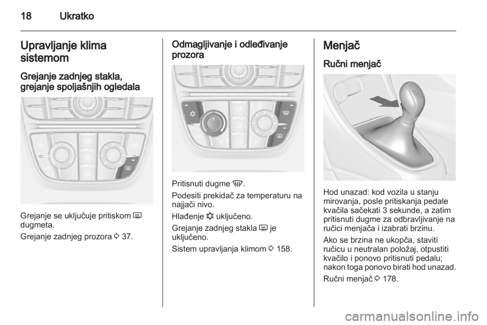OPEL ASTRA J 2013.5  Uputstvo za upotrebu (in Serbian) 