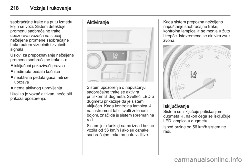 OPEL ASTRA J 2013.5 Uputstvo za upotrebu (in Serbian) OPEL ASTRA J 2013.5 Uputstvo za upotrebu (in Serbian)